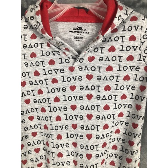 Valentine’s Day Baby 3 To 6 Months One Piece Outfit Celebrate - Picture 9 of 11